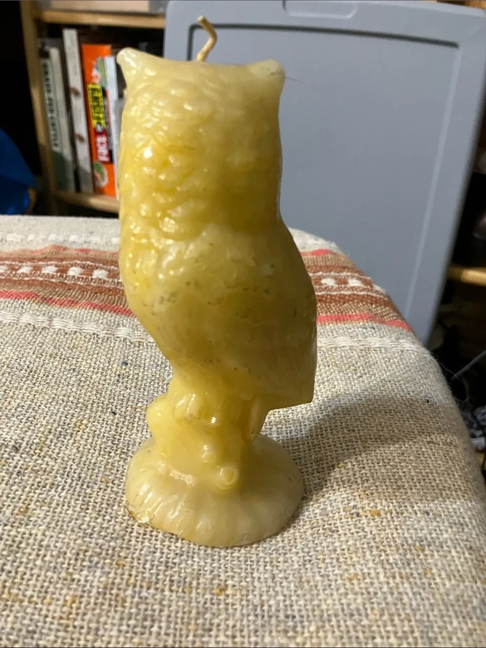 5” owl candle vintage